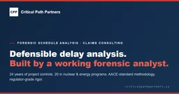 Critical Path Partners forensic scheduling MCP